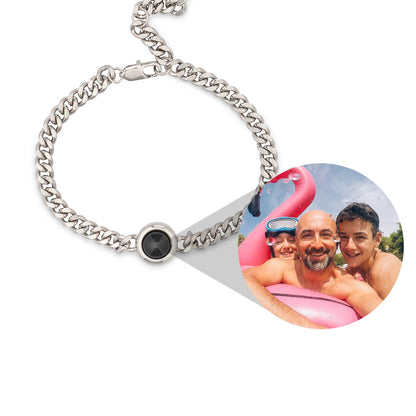 Bracciale Foto con Catena a Maglie